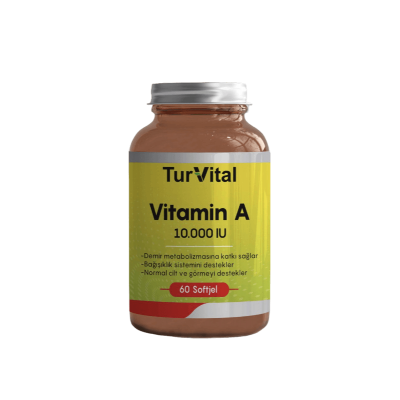 TurVital Vitamin A 10,000 IU Витамин А 60 капсул 